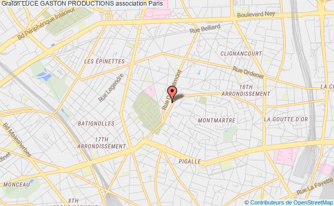 plan association Luce Gaston Productions PARIS