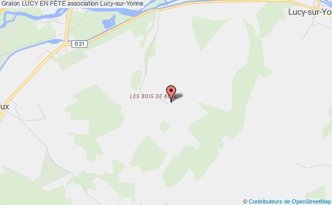 plan association Lucy En FÊte Lucy-sur-Yonne