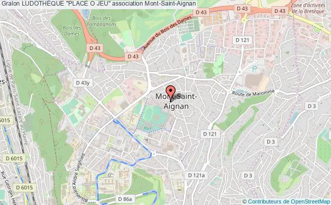 plan association LudothÈque "place O Jeu" Mont-Saint-Aignan