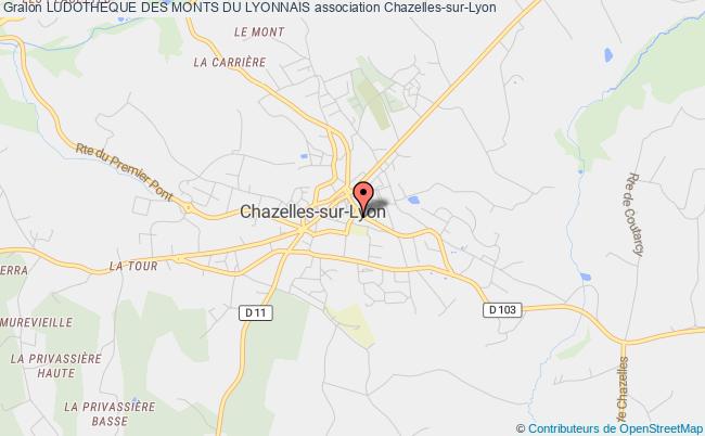 plan association Ludotheque Des Monts Du Lyonnais Chazelles-sur-Lyon