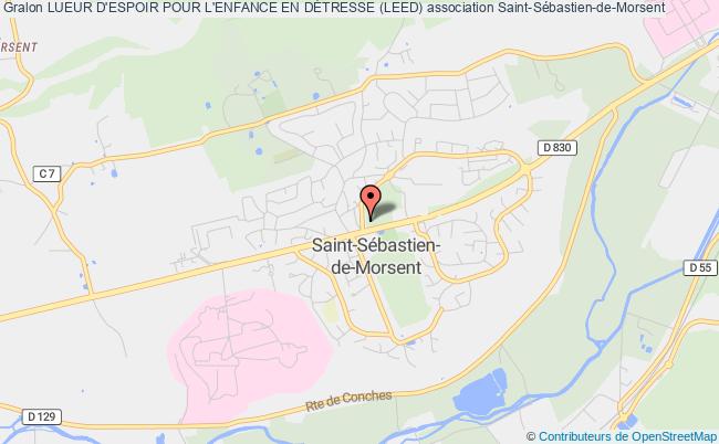 plan association Lueur D'espoir Pour L'enfance En DÉtresse (leed) Saint-Sébastien-de-Morsent