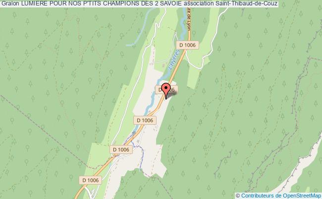 plan association Lumiere Pour Nos P'tits Champions Des 2 Savoie Saint-Thibaud-de-Couz
