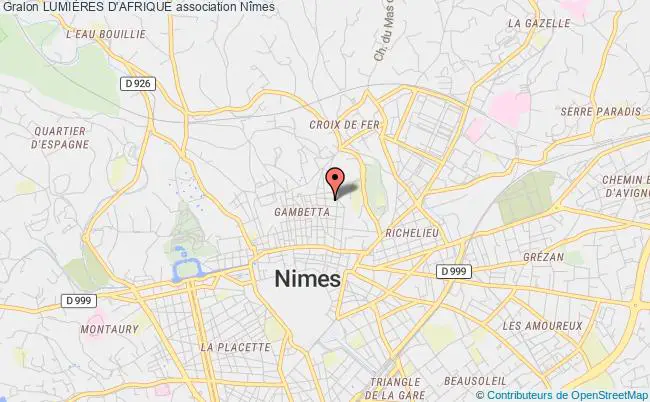 plan association LumiÈres D'afrique Nîmes