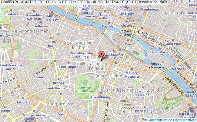 plan association L?union Des Chefs D?entreprises Tunisiens En France (ucet) Paris
