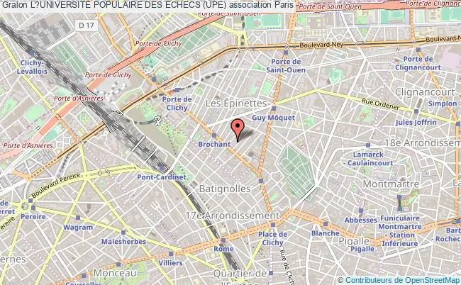 plan association L?universite Populaire Des Echecs (upe) Paris
