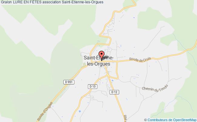 plan association Lure En FÊtes Saint-Étienne-les-Orgues