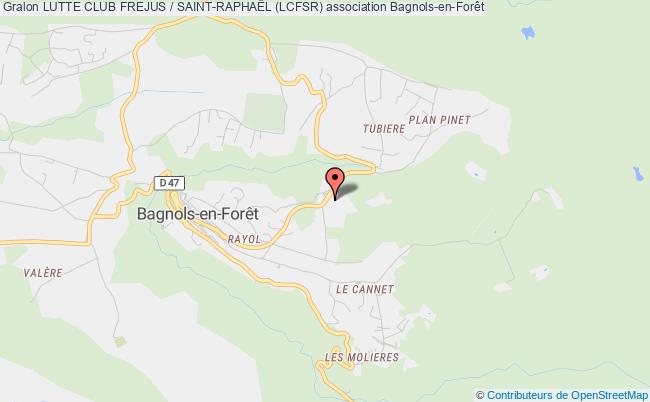 plan association Lutte Club Frejus / Saint-raphaËl (lcfsr) Bagnols-en-Forêt