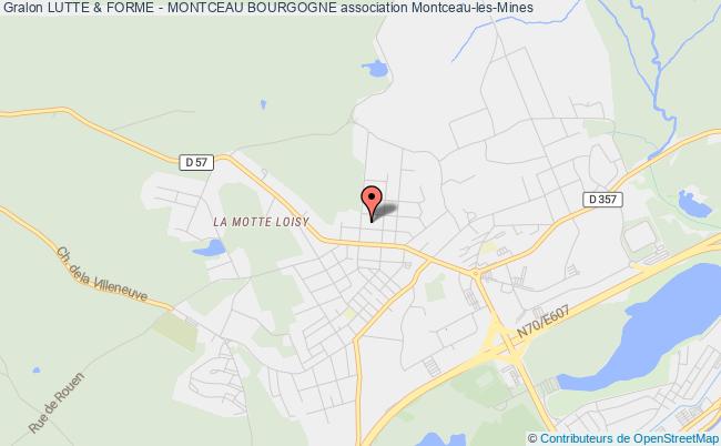 plan association Lutte & Forme - Montceau Bourgogne Montceau-les-Mines