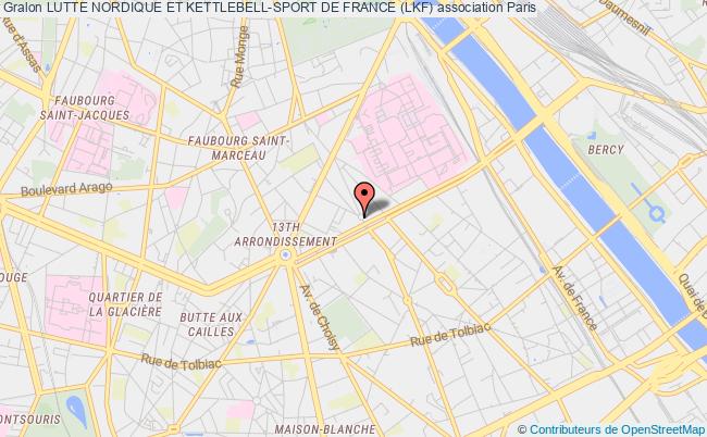 plan association Lutte Nordique Et Kettlebell-sport De France (lkf) Paris 13e