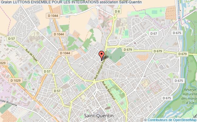 plan association Luttons Ensemble Pour Les Integrations Saint-Quentin