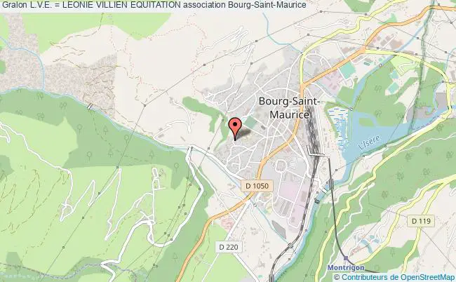 plan association L.v.e. = Leonie Villien Equitation Bourg-Saint-Maurice