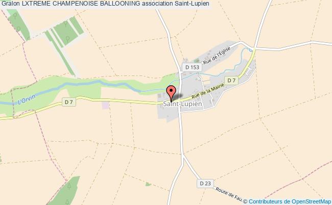 plan association Lxtreme Champenoise Ballooning Saint-Lupien