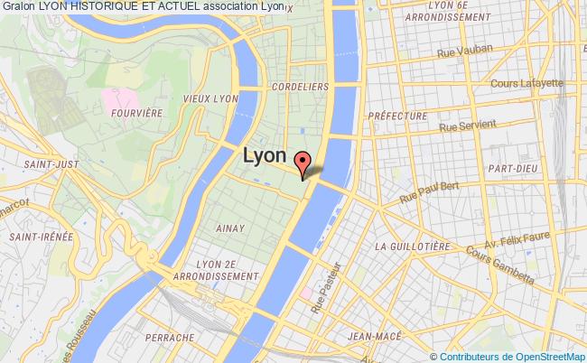plan association Lyon Historique Et Actuel Lyon