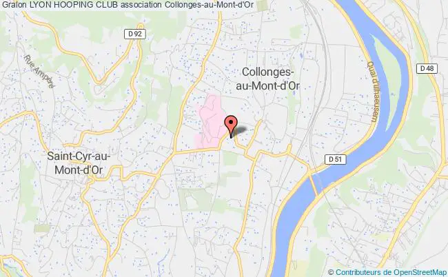plan association Lyon Hooping Club Collonges-au-Mont-d'Or