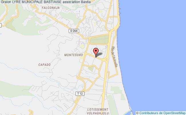 plan association Lyre Municipale Bastiaise Bastia