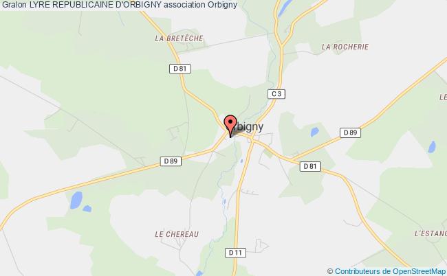 plan association Lyre Republicaine D'orbigny Orbigny