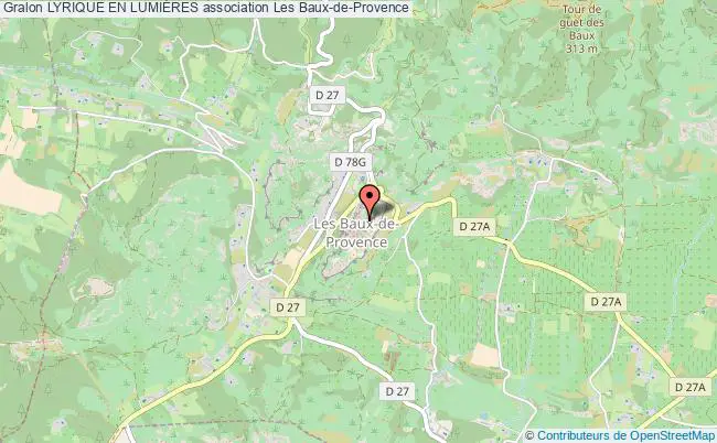 plan association Lyrique En LumiÈres Baux-de-Provence
