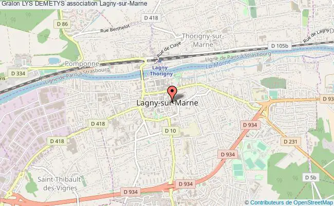 plan association Lys Demetys Lagny-sur-Marne