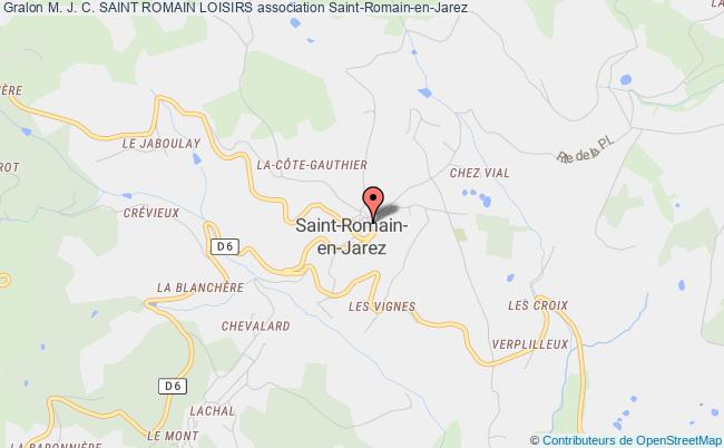 plan association M. J. C. Saint Romain Loisirs Saint-Romain-en-Jarez