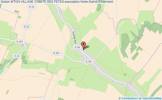 plan association M'ton Village Comite Des Fetes Notre-Dame-d'Aliermont