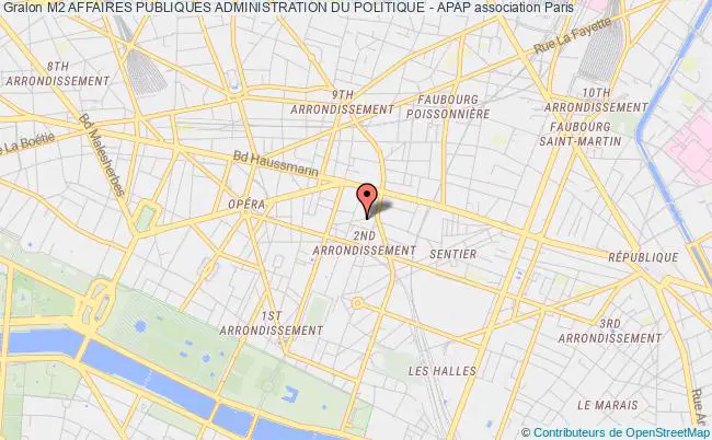 plan association M2 Affaires Publiques Administration Du Politique - Apap PARIS