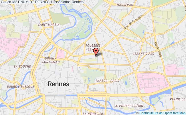plan association M2 Dnum De Rennes 1 Rennes