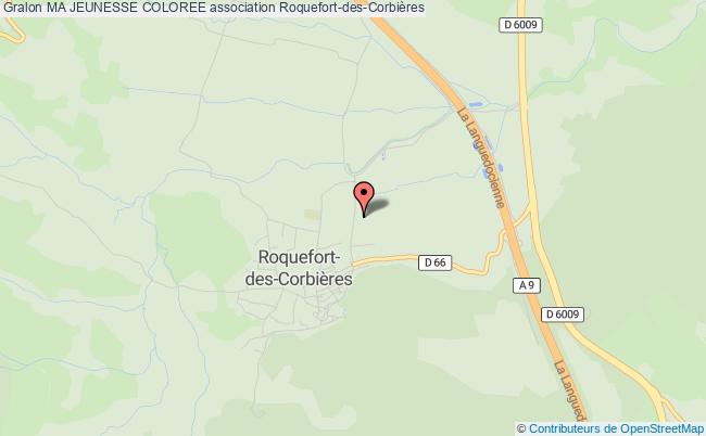 plan association Ma Jeunesse Coloree Roquefort-des-Corbières