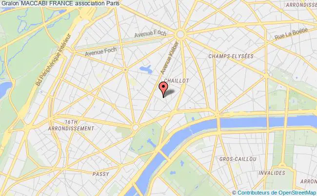 plan association Maccabi France Paris