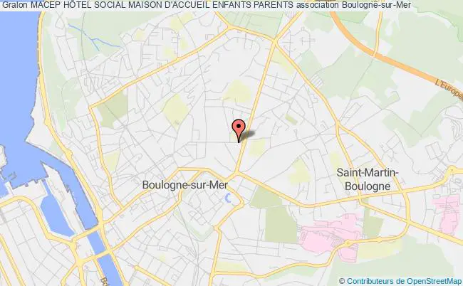 plan association Macep HÔtel Social Maison D'accueil Enfants Parents Boulogne-sur-Mer
