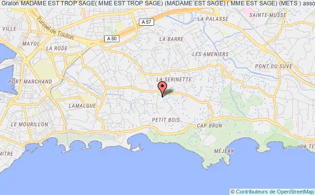 plan association Madame Est Trop Sage( Mme Est Trop Sage) (madame Est Sage) ( Mme Est Sage) (mets ) Toulon