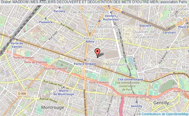 plan association Maddom (mes Ateliers Decouverte Et Degustation Des Mets D?outre-mer) Paris