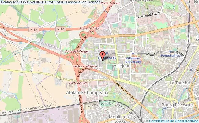 plan association Maeca Savoir Et Partages Rennes