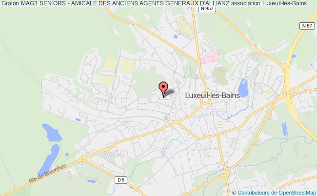 plan association Mag3 Seniors - Amicale Des Anciens Agents Generaux D'allianz Luxeuil-les-Bains