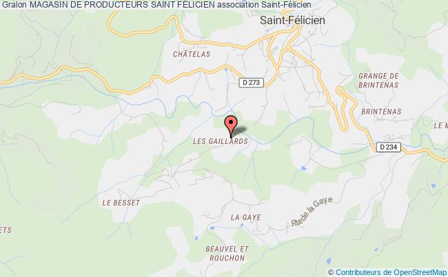 plan association Magasin De Producteurs Saint FÉlicien Saint-Félicien
