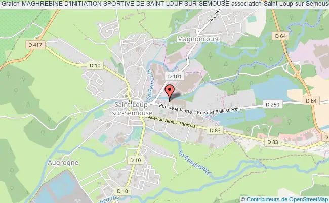 plan association Maghrebine D'initiation Sportive De Saint Loup Sur Semouse Saint-Loup-sur-Semouse