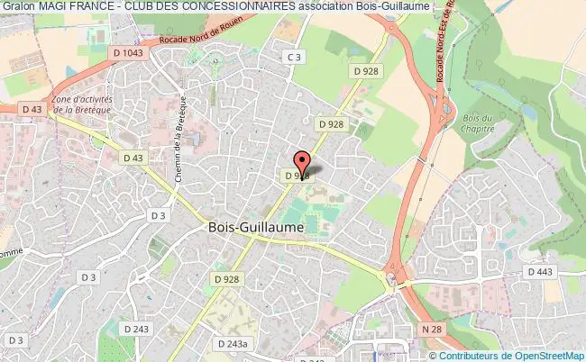 plan association Magi France - Club Des Concessionnaires Bois-Guillaume