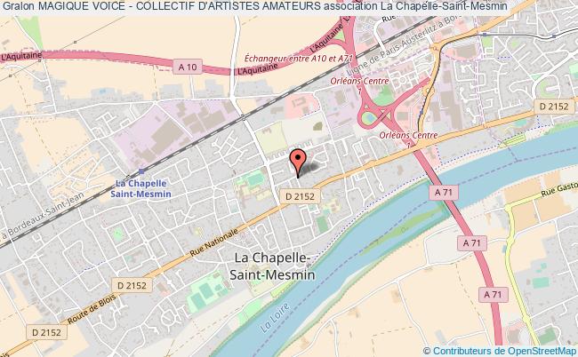plan association Magique Voice - Collectif D'artistes Amateurs Chapelle-Saint-Mesmin