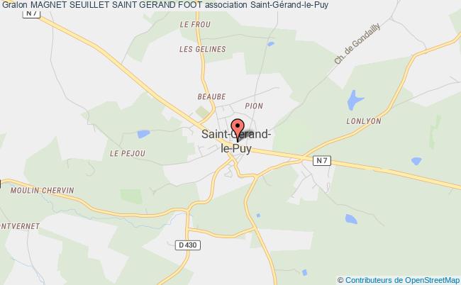 plan association Magnet Seuillet Saint Gerand Foot Saint-Gérand-le-Puy