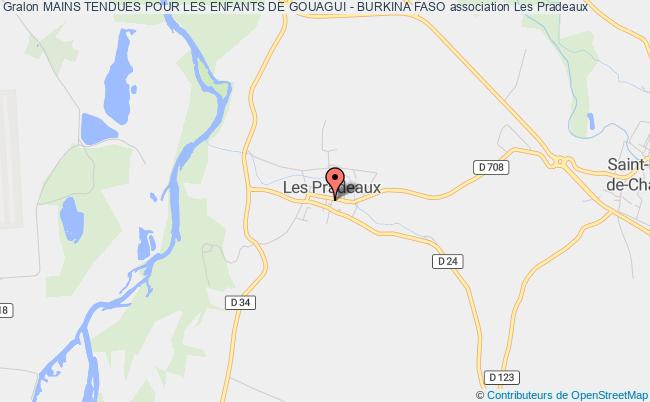 plan association Mains Tendues Pour Les Enfants De Gouagui - Burkina Faso Les   Pradeaux