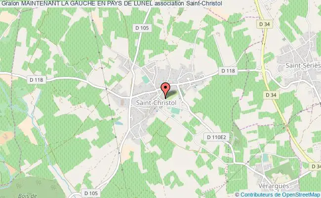 plan association Maintenant La Gauche En Pays De Lunel Saint-Christol