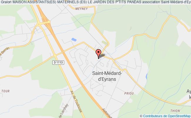 plan association Maison Assistants(es) Maternels (es) Le Jardin Des P'tits Pandas Saint-Médard-d'Eyrans