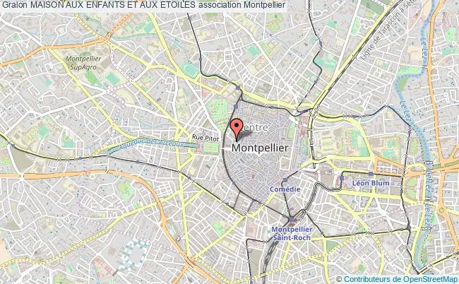 plan association Maison Aux Enfants Et Aux Etoiles Montpellier