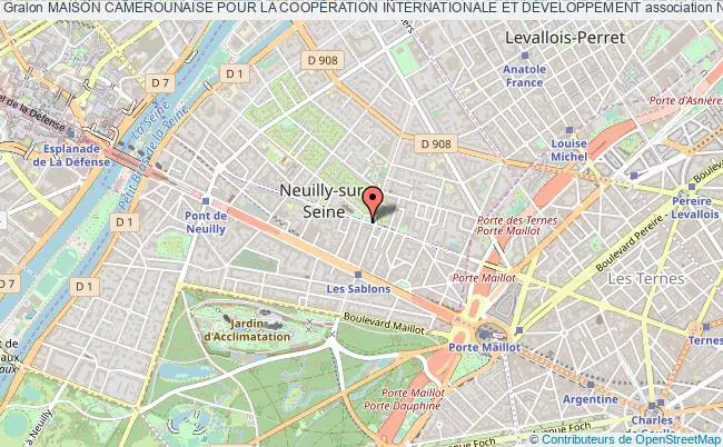 plan association Maison Camerounaise Pour La CoopÉration Internationale Et DÉveloppement Neuilly-sur-Seine