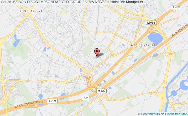 plan association Maison D'accompagnement De Jour " Alma Nova " Montpellier