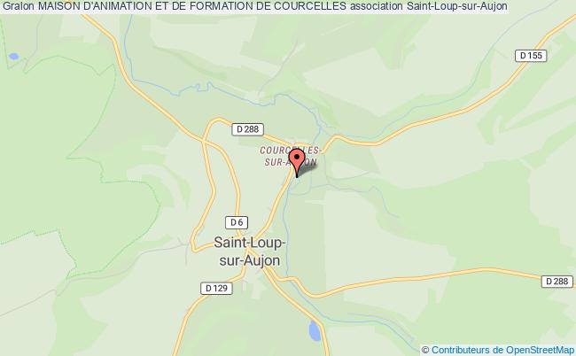 plan association Maison D'animation Et De Formation De Courcelles Saint-Loup-sur-Aujon