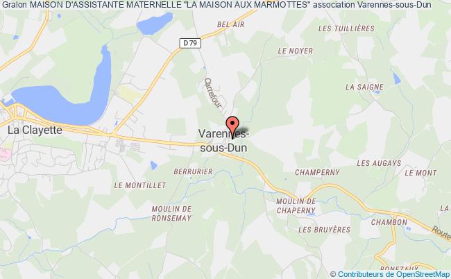 plan association Maison D'assistante Maternelle "la Maison Aux Marmottes" Varennes-sous-Dun