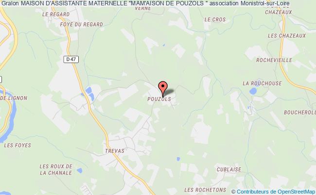 plan association Maison D'assistante Maternelle "mam'aison De Pouzols " Monistrol-sur-Loire