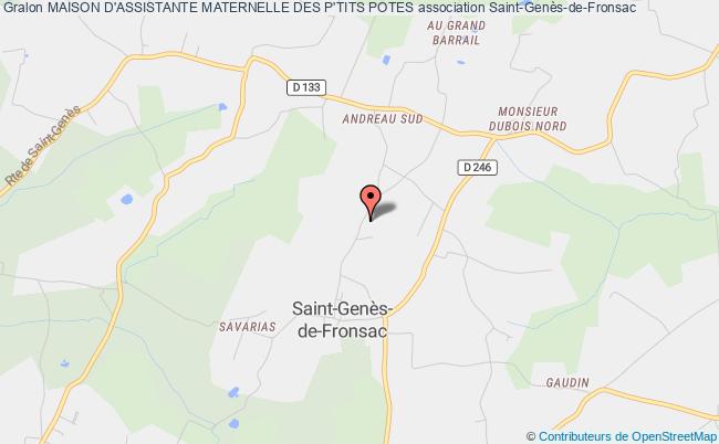 plan association Maison D'assistante Maternelle Des P'tits Potes Saint-Genès-de-Fronsac