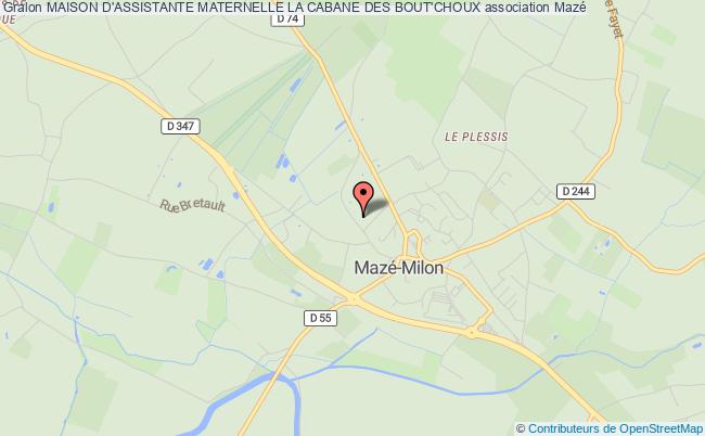 plan association Maison D'assistante Maternelle La Cabane Des Bout'choux Mazé-Milon