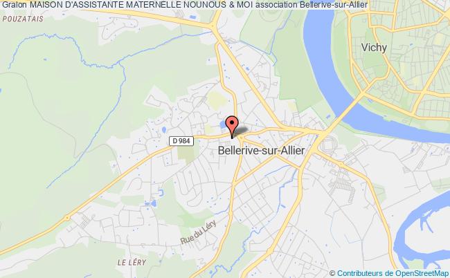 plan association Maison D'assistante Maternelle Nounous & Moi Bellerive-sur-Allier